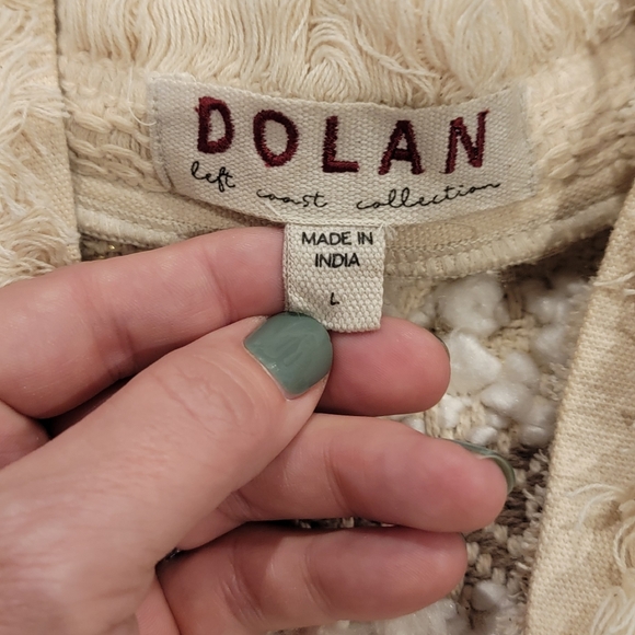 Anthropology Anthropologie Dolan Fringe Bobo Jacket Large - Picture 11 of 11